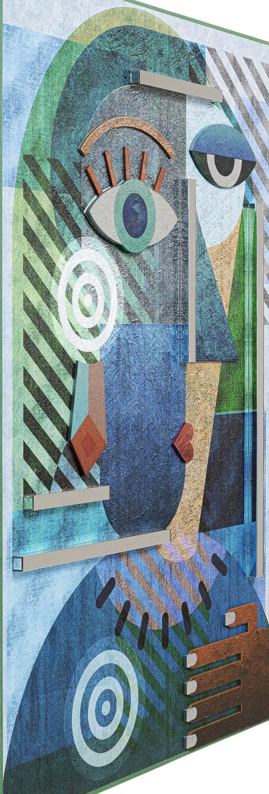 Tavla Geometric Woman - Papperskonst, 100x150cm - KARE Design