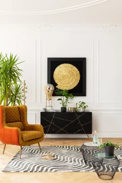 Tavla Golden Snail - Guld, 120x120cm - KARE Design