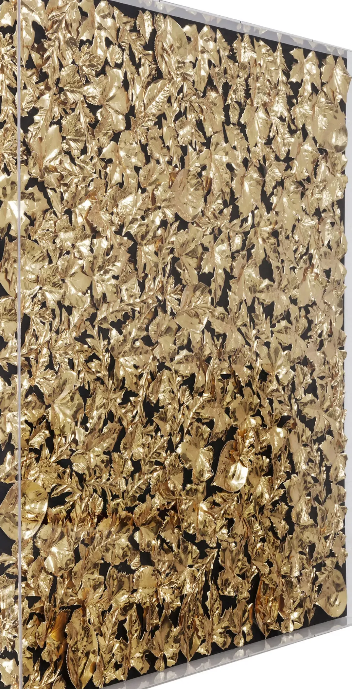 Tavla Gold Leaf - 3D i Djup Plexiram, 120x120cm - KARE Design