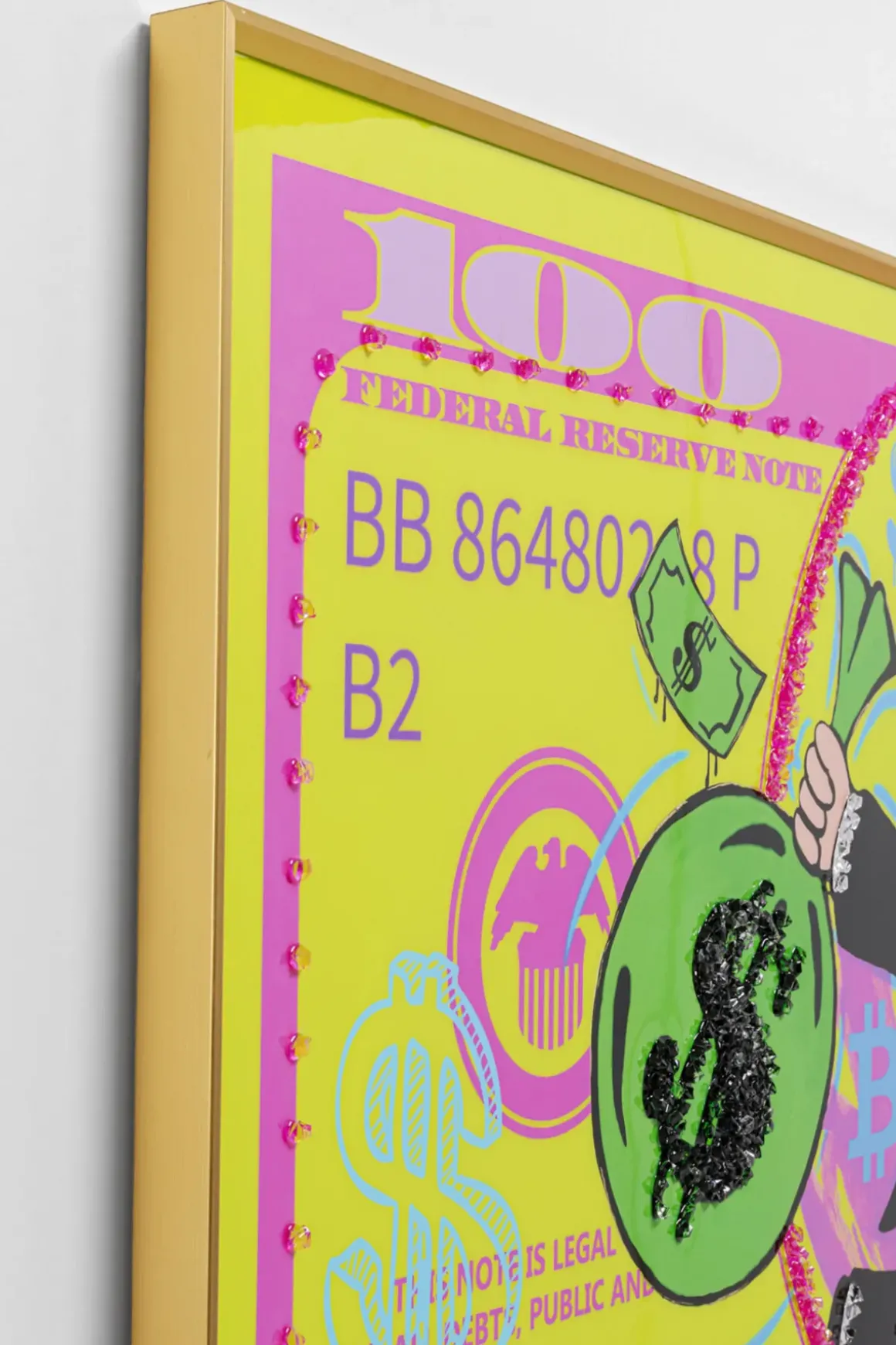 Tavla Graffiti Money, 70x160cm - KARE Design