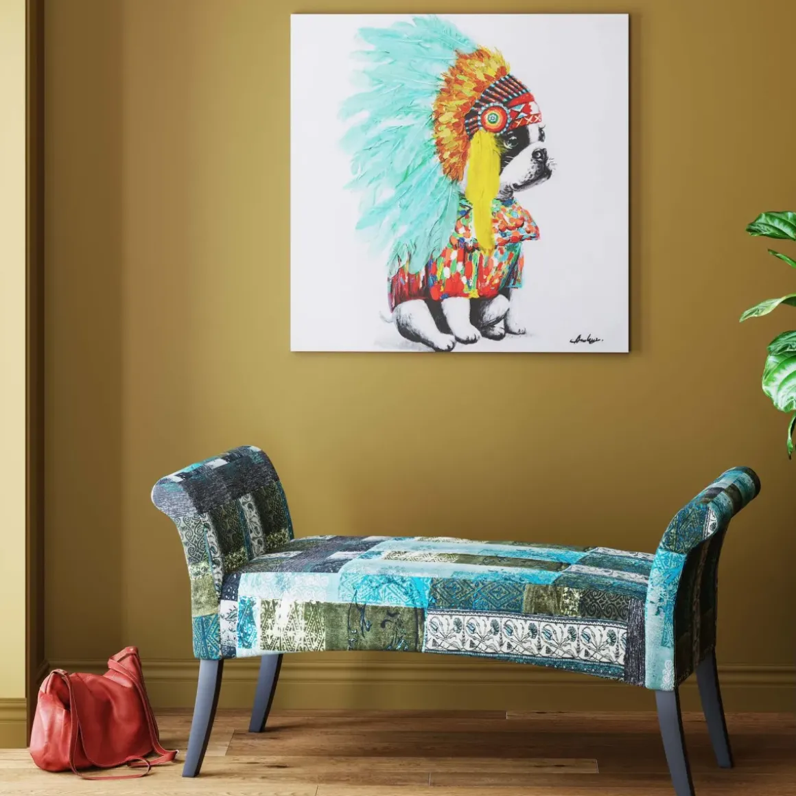 Tavla Headdress Dog, 80x80cm - KARE Design