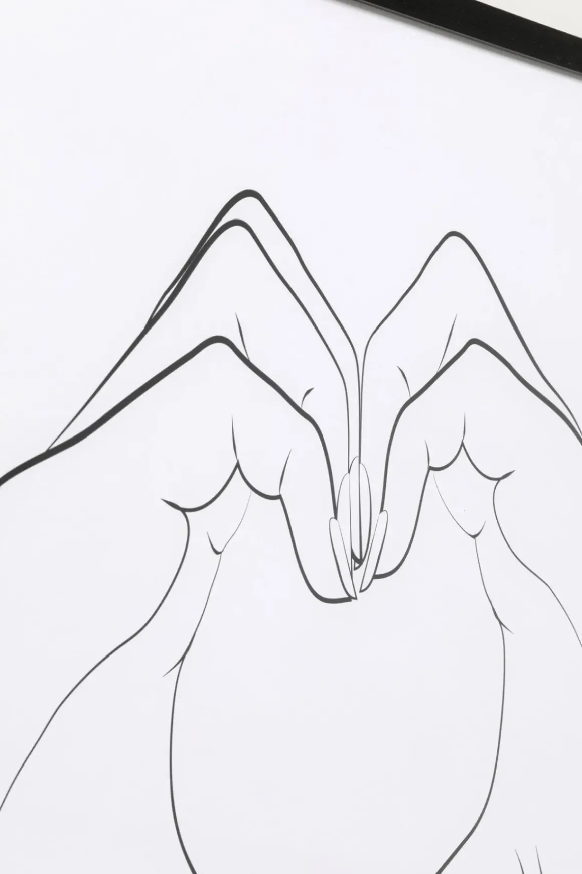 Tavla Heart Hands, 103x73cm - KARE Design