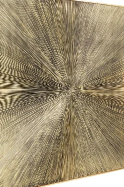 Tavla Illumino - Struktur i Matt Guldfinish, 120x120cm - KARE Design