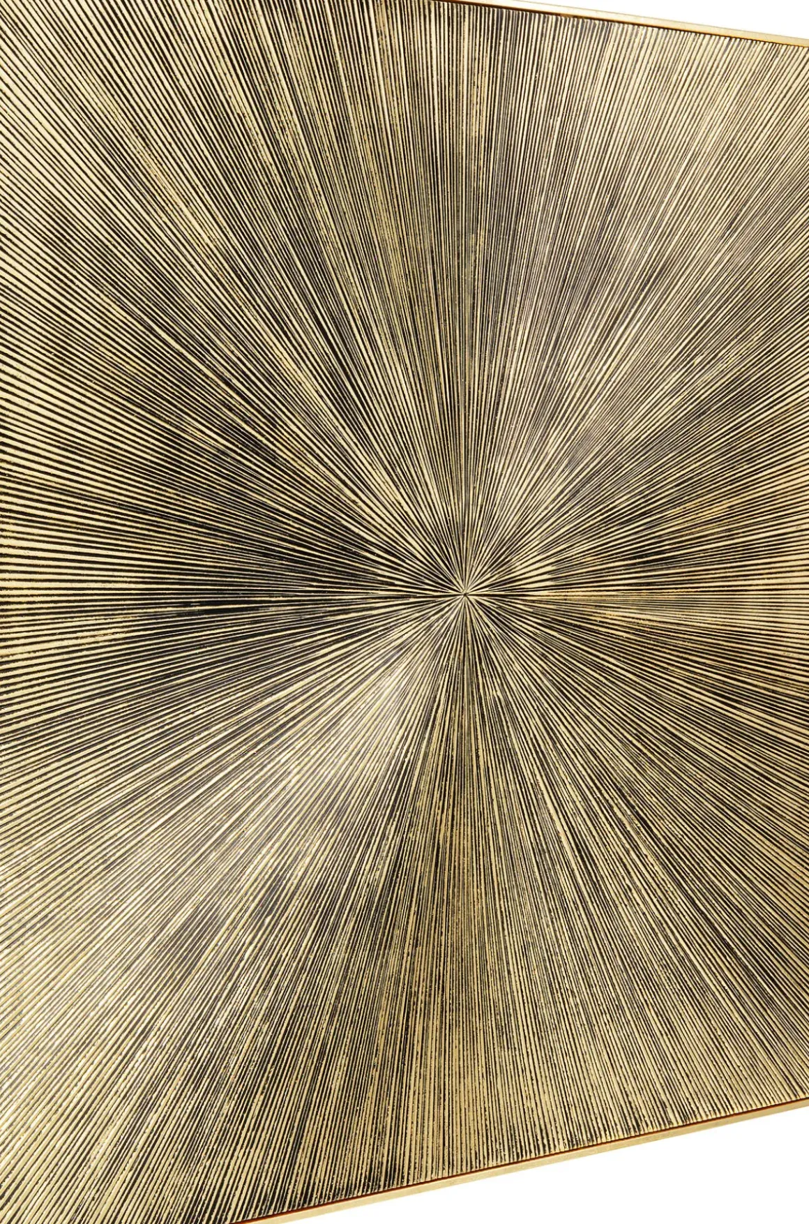 Tavla Illumino - Struktur i Matt Guldfinish, 120x120cm - KARE Design