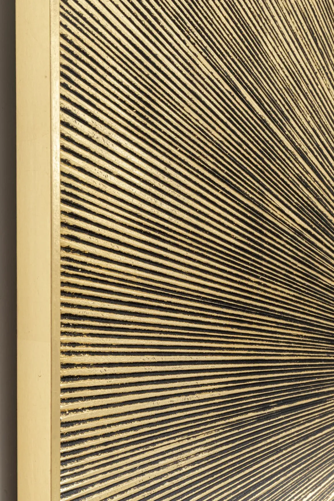 Tavla Illumino - Struktur i Matt Guldfinish, 120x120cm - KARE Design