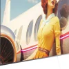 Tavla LED Jetset Lean Lady, 120x80cm - KARE Design
