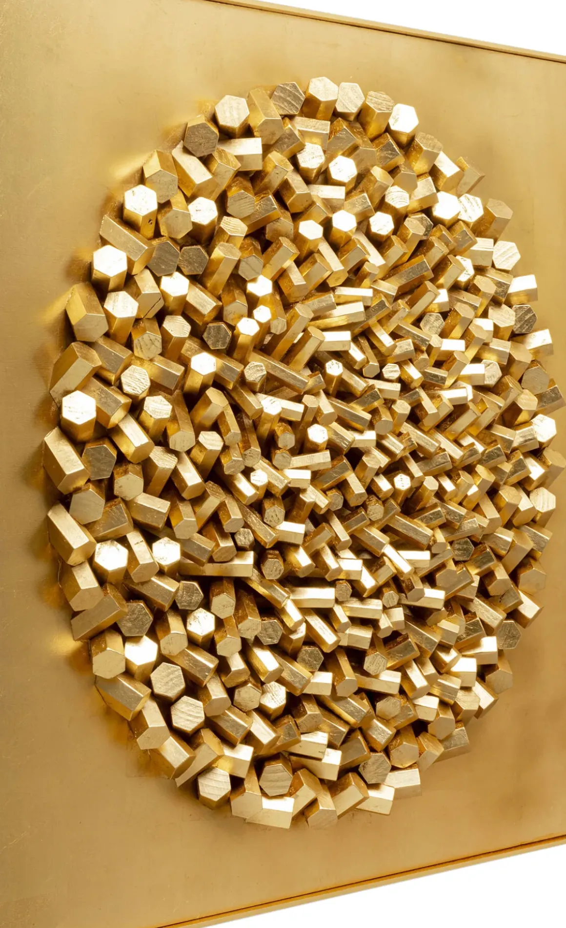 Tavla Mikado - Guld, 120x120cm - KARE Design