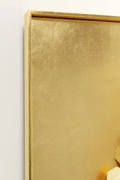Tavla Mikado - Guld, 120x120cm - KARE Design