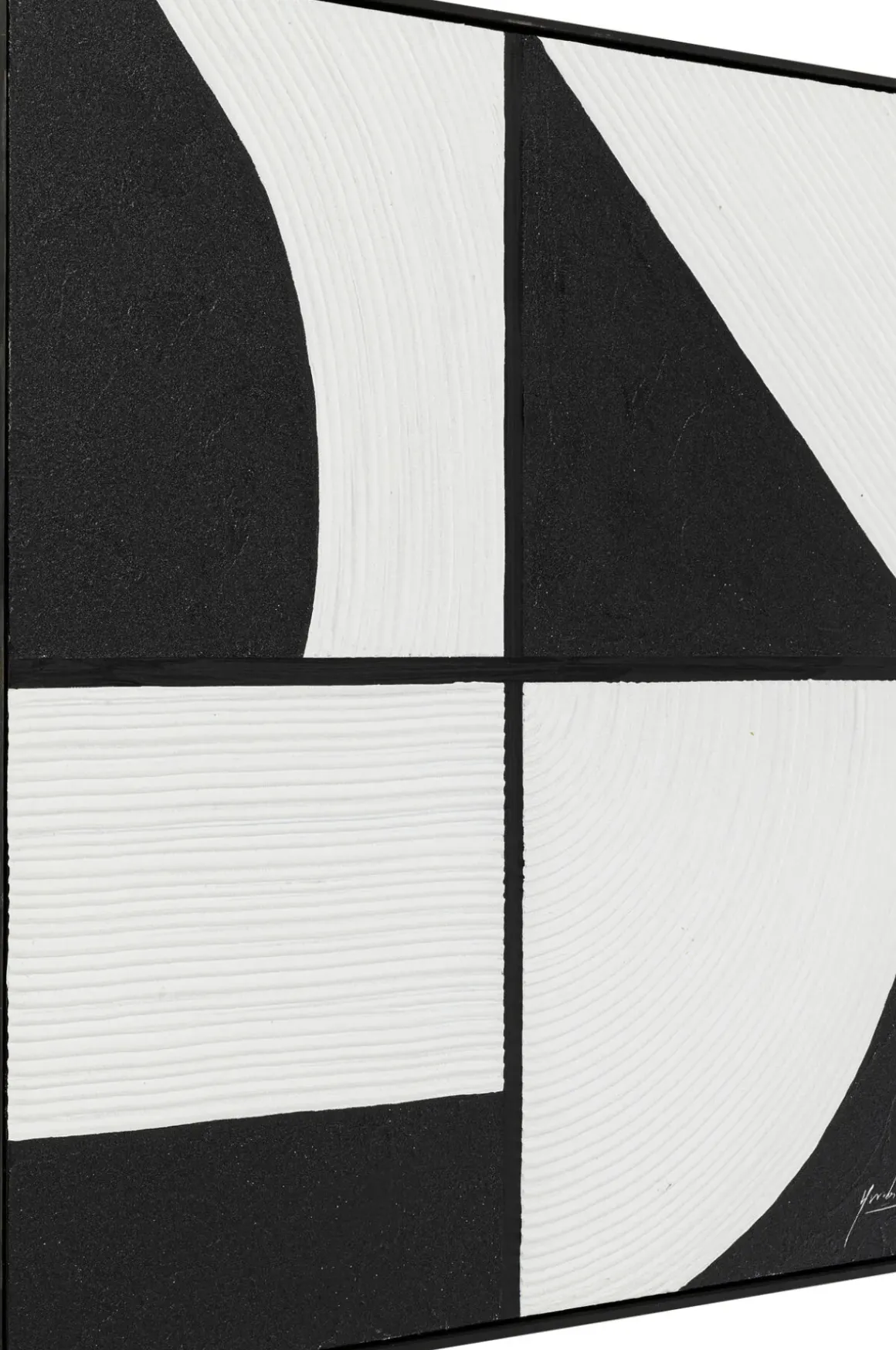 Tavla Modulo - Svart/Vit, 100x100cm - KARE Design