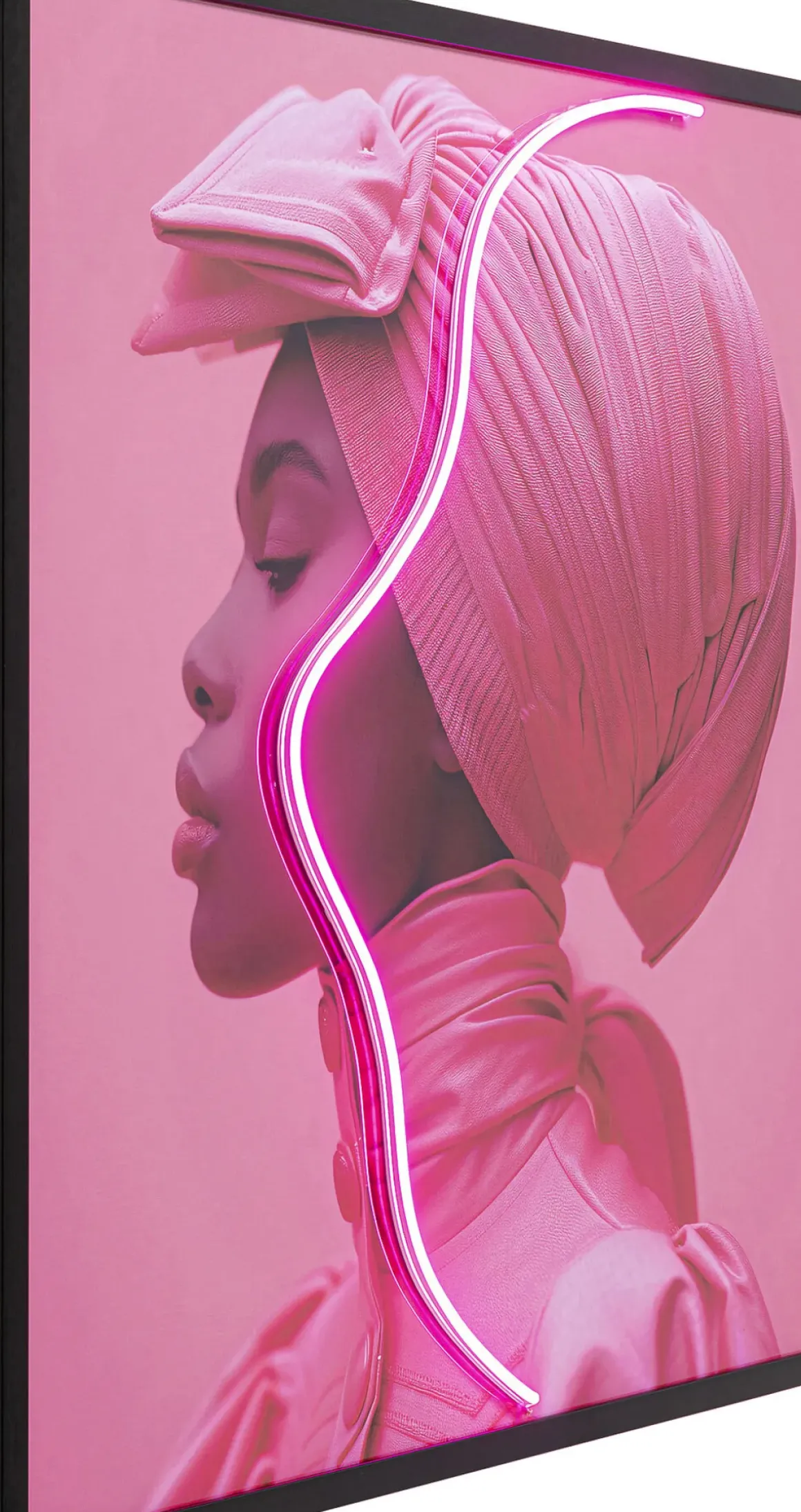 Tavla Pink Woman LED, 80x80cm - KARE Design