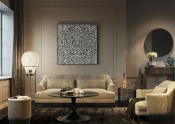 Tavla Silver Flower, 100x100cm - KARE Design