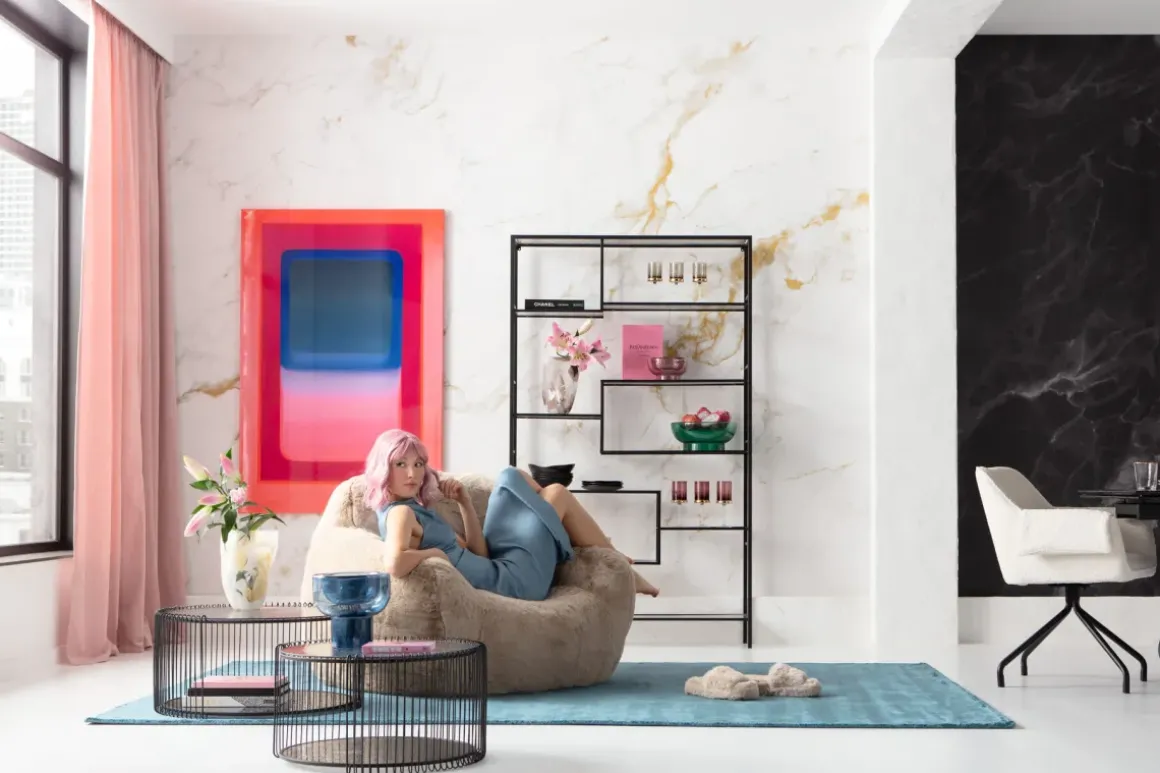 Tavla Tendency Pink - Canvas, 150x100cm - KARE Design
