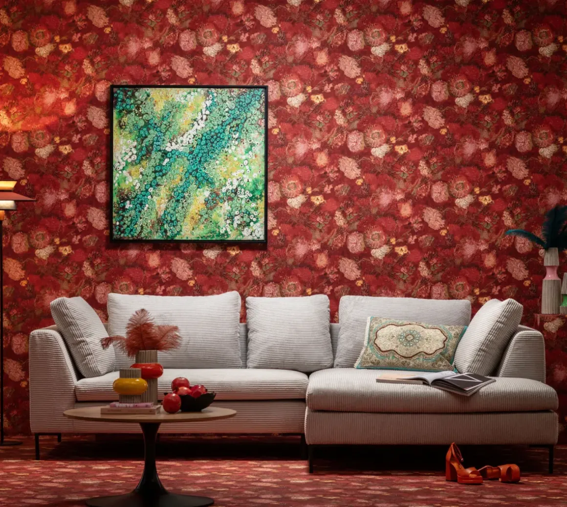 Tavla Top View - Grön, 100x100cm - KARE Design