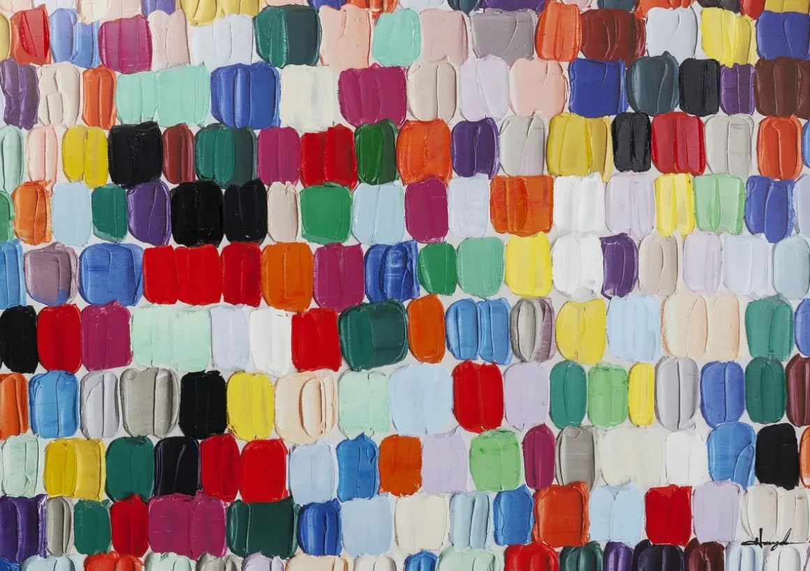 Tavla Touched Colorful Dots 140x200cm - KARE Design