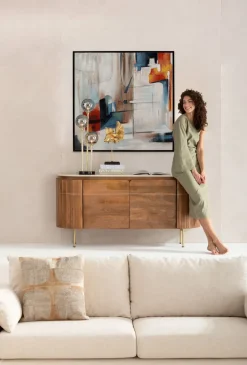 Tavla Visione Obliquo - 100x100cm - KARE Design