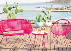 Trädgårdsbänk Acapulco Mono - Rosa - KARE Design