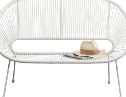 Trädgårdsbänk Acapulco Mono - Vit - KARE Design