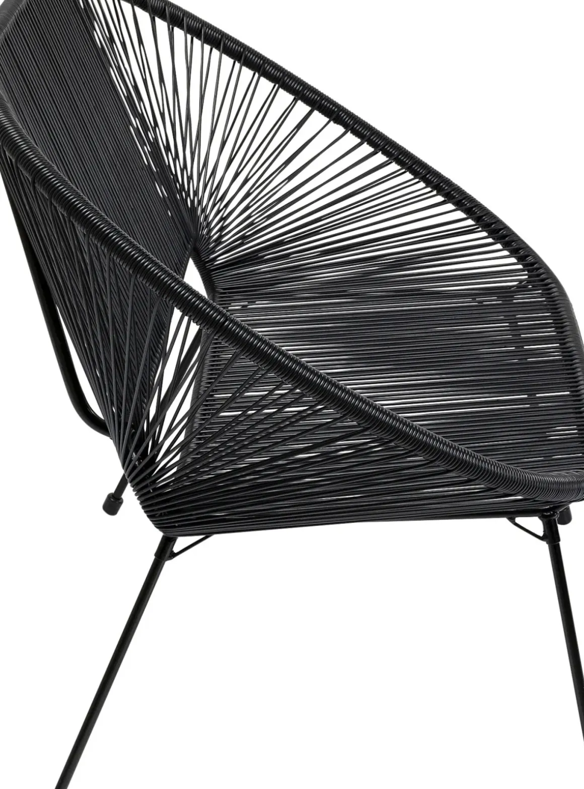 Trädgårdsbänk Acapulco - Svart, 121cm - KARE Design