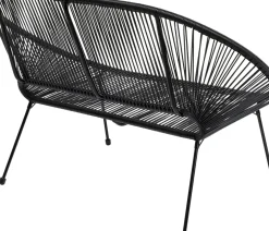 Trädgårdsbänk Acapulco - Svart, 121cm - KARE Design