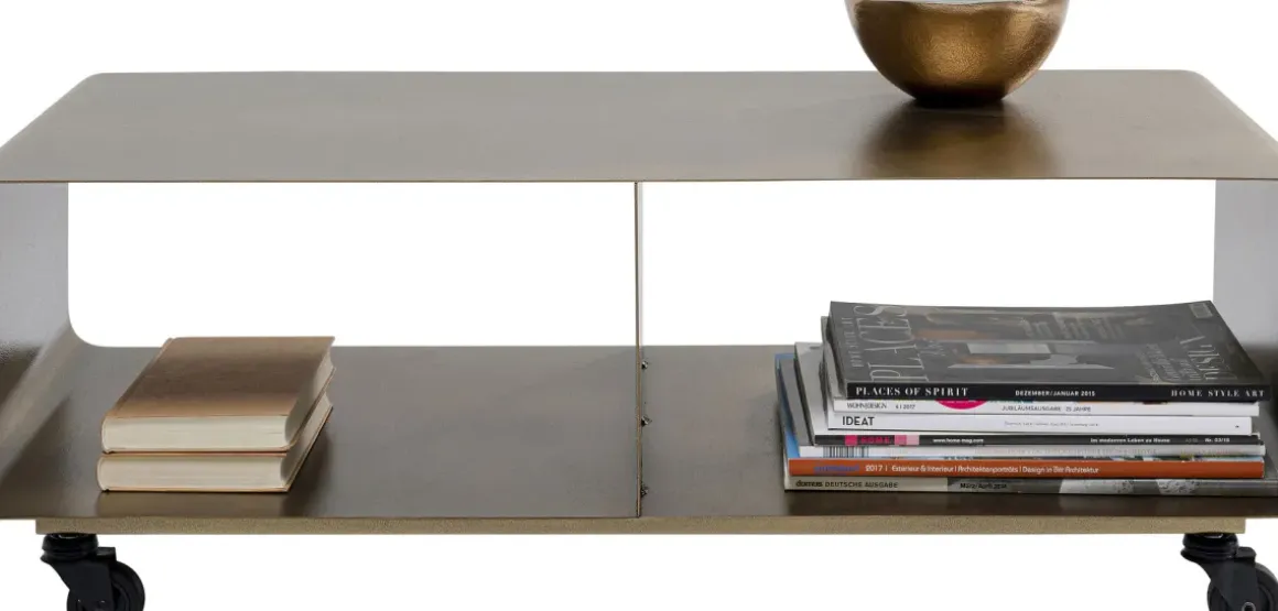 Tv-Bänk Lounge på Hjul - Bronze, 30x90cm - KARE Design