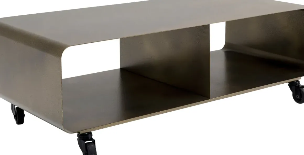 Tv-Bänk Lounge på Hjul - Bronze, 30x90cm - KARE Design