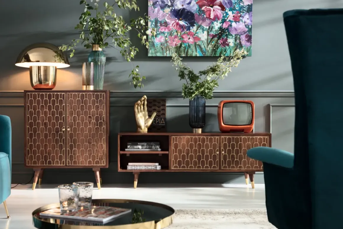 TV-Bänk Muskat - Orientalisk Stil, 50x140cm - KARE Design