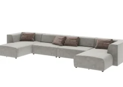U-Soffa Infinity Malibu Grå, 434cm - KARE Design