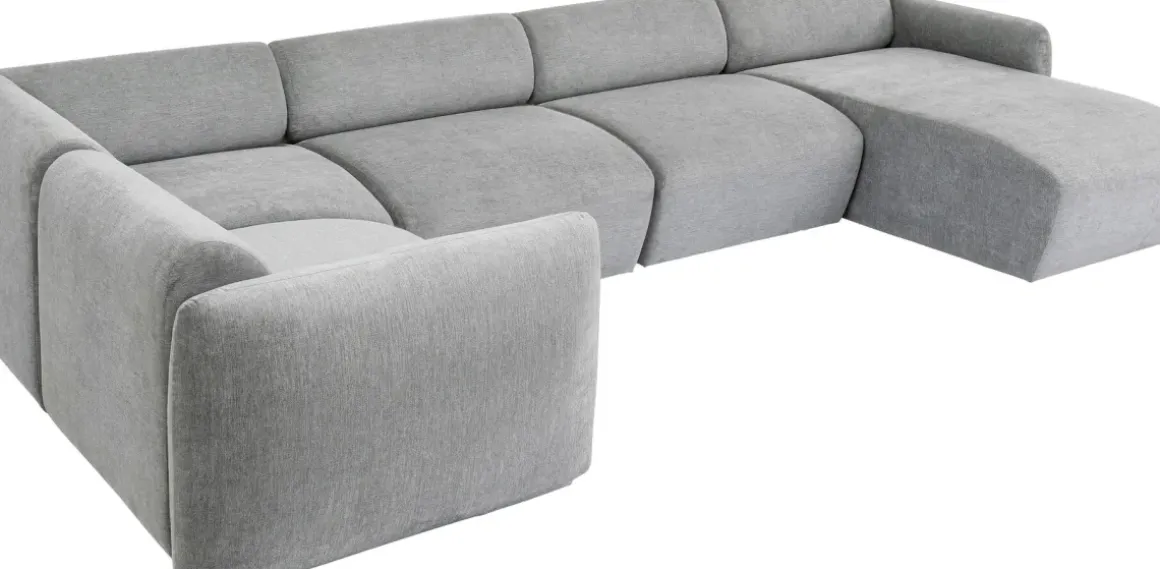 U-Soffa Lucca 1:a Grå - Höger - KARE Design