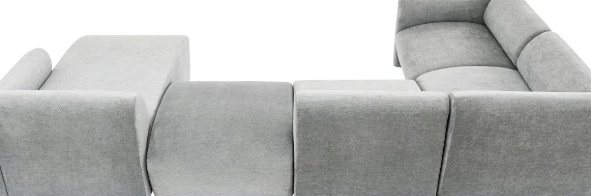 U-Soffa Lucca 2:a - Grå Höger - KARE Design