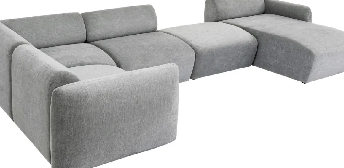 U-Soffa Lucca 2:a - Grå Höger - KARE Design