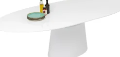 Utdragbart Bord Benvenuto - Ovalt Bord Vit, 200-250x110cm - KARE Design