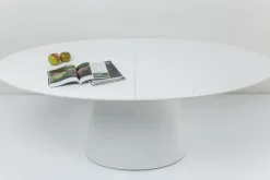Utdragbart Bord Benvenuto - Ovalt Bord Vit, 200-250x110cm - KARE Design