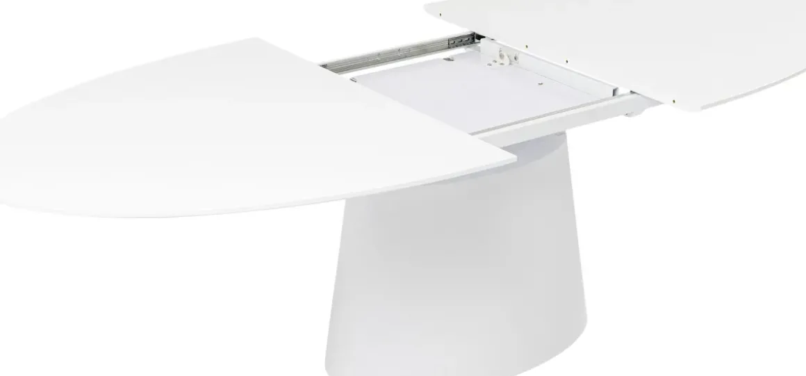 Utdragbart Bord Benvenuto - Ovalt Bord Vit, 200-250x110cm - KARE Design