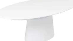 Utdragbart Bord Benvenuto - Ovalt Bord Vit, 200-250x110cm - KARE Design