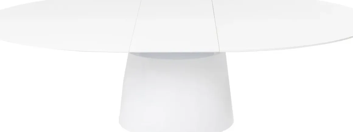 Utdragbart Bord Benvenuto - Ovalt Bord Vit, 200-250x110cm - KARE Design