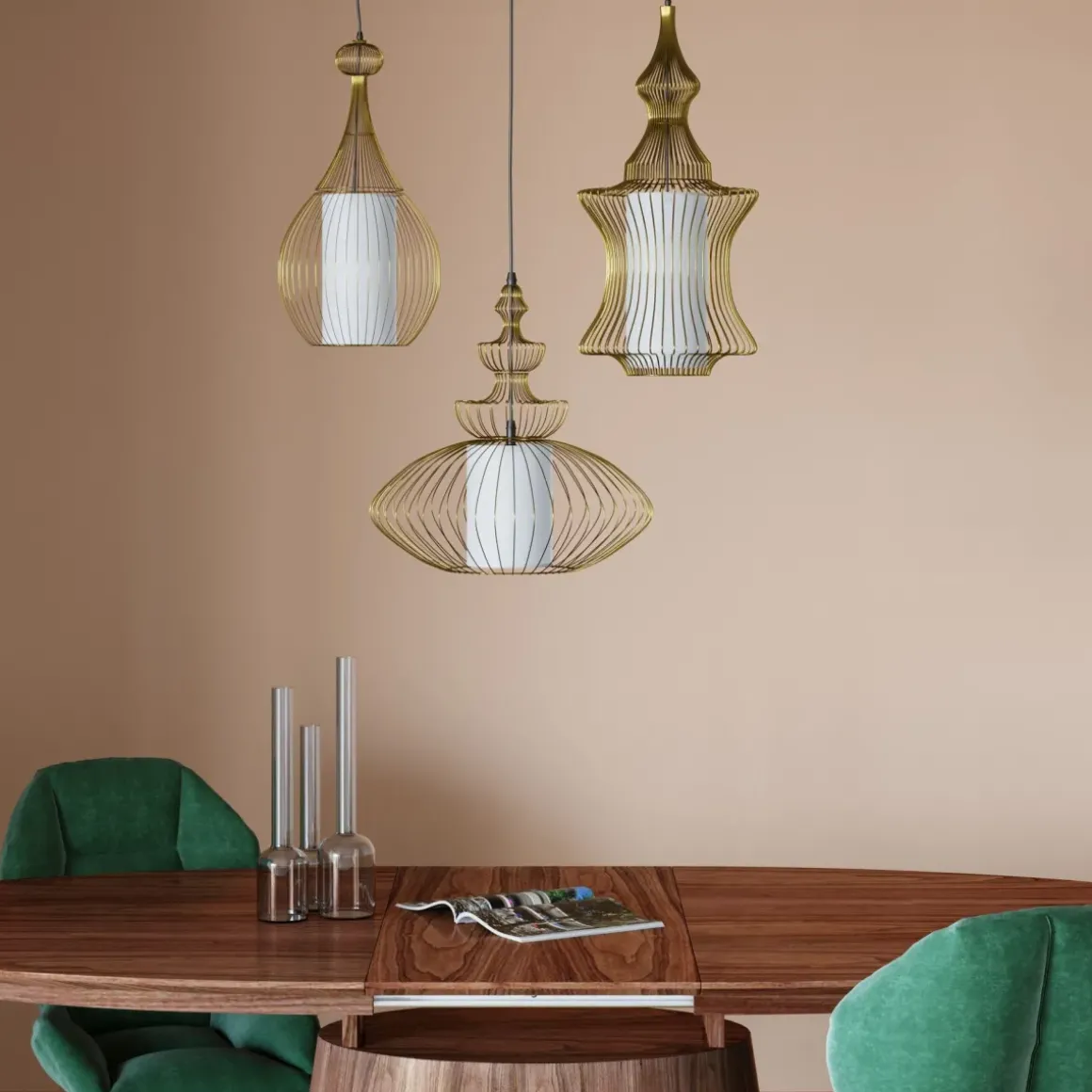 Utdragbart Bord Benvenuto - Ovalt Bord Valnöt, 200-250x110cm - KARE Design