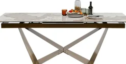 Utdragbart Bord Connesso - Mässing, 200(+60)x100cm - KARE Design