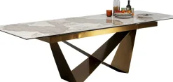 Utdragbart Bord Connesso - Mässing, 200(+60)x100cm - KARE Design