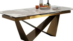 Utdragbart Bord Connesso - Mässing, 200(+60)x100cm - KARE Design