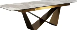 Utdragbart Bord Connesso - Mässing, 200(+60)x100cm - KARE Design