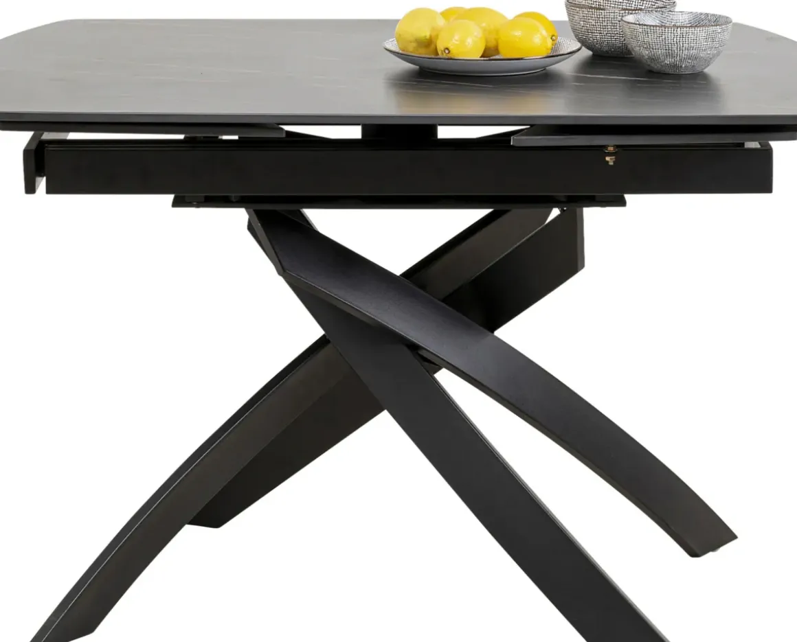 Utdragbart Bord Twist - Svart, 120(30+30)x90cm - KARE Design