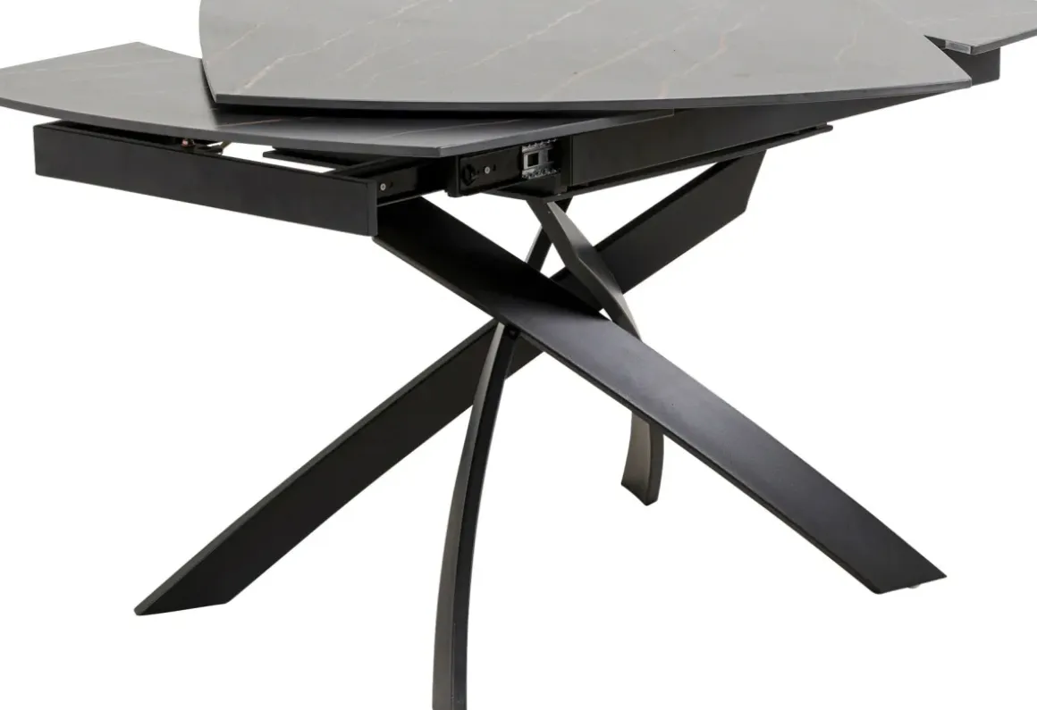 Utdragbart Bord Twist - Svart, 120(30+30)x90cm - KARE Design
