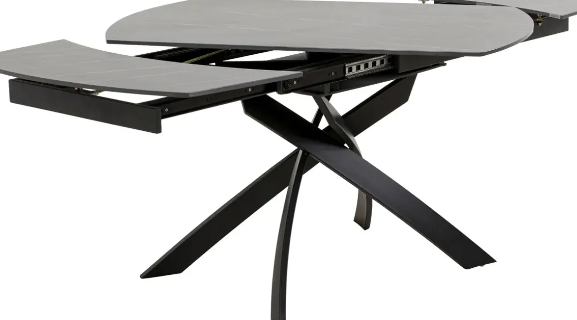 Utdragbart Bord Twist - Svart, 120(30+30)x90cm - KARE Design