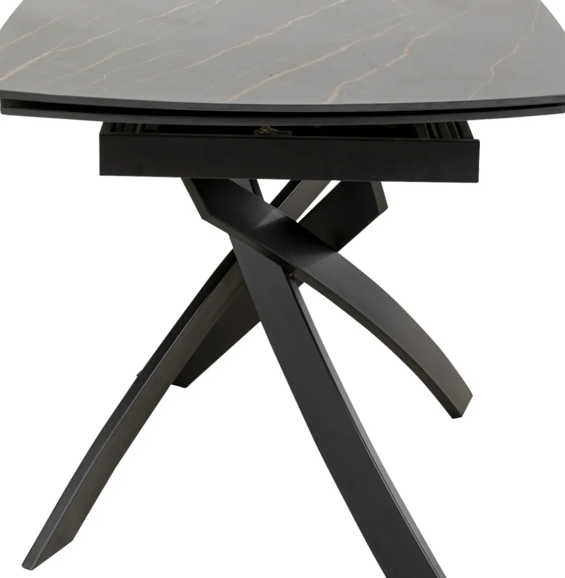 Utdragbart Bord Twist - Svart, 120(30+30)x90cm - KARE Design
