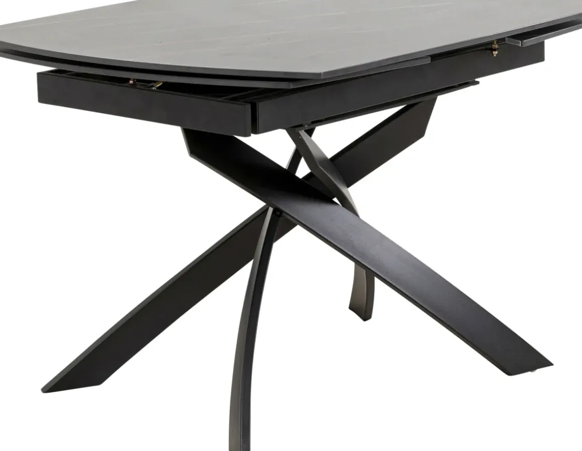 Utdragbart Bord Twist - Svart, 120(30+30)x90cm - KARE Design