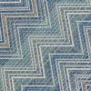Uterumsmatta Zigzag - Blå, 330x230cm - KARE Design