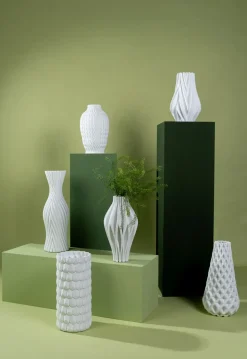 Vas Akira - Oval, vit, 35cm - KARE Design