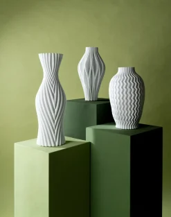 Vas Akira - Oval, vit, 35cm - KARE Design