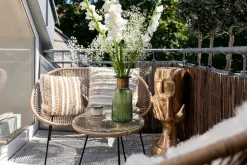 Vas Barfly Grön - Glasvas med Dekorativ Mässing - KARE Design