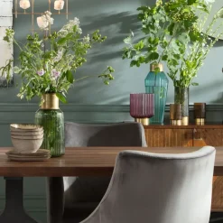 Vas Barfly Grön - Glasvas med Dekorativ Mässing - KARE Design